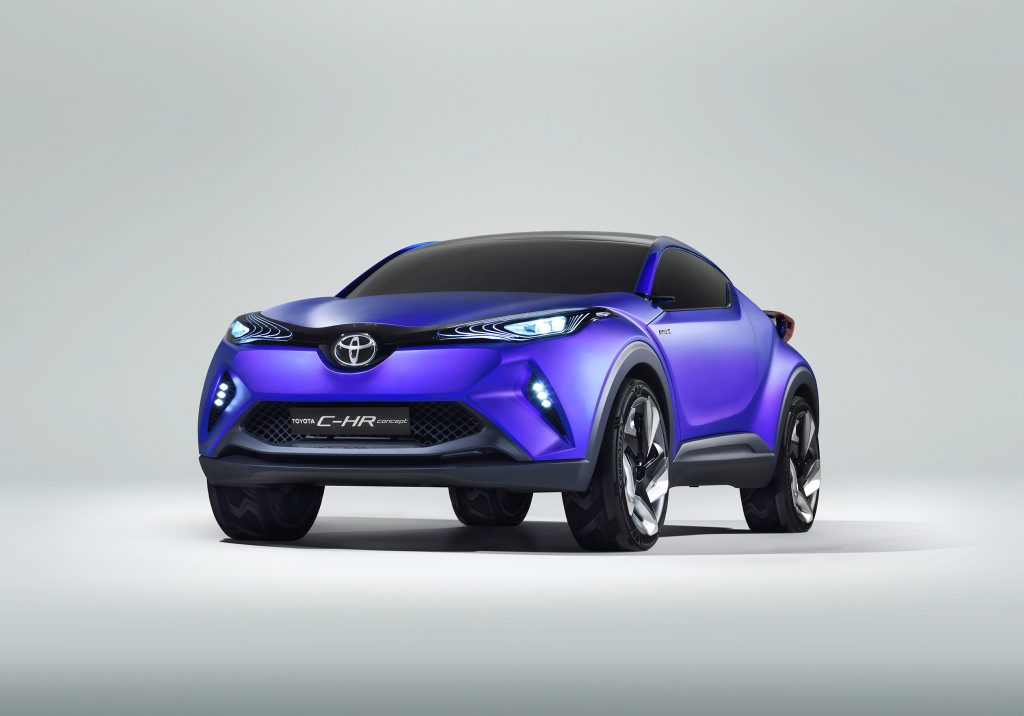The Toyota C-HR will be unveiled at the Paris Motor Show next month. The Toyota C-HR will be unveiled at the Paris Motor Show next month.